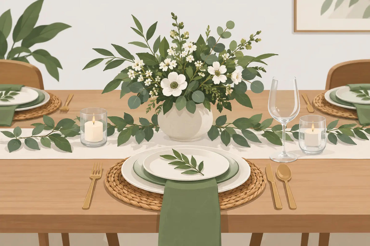 How to Layer Botanical Table Settings with Ease