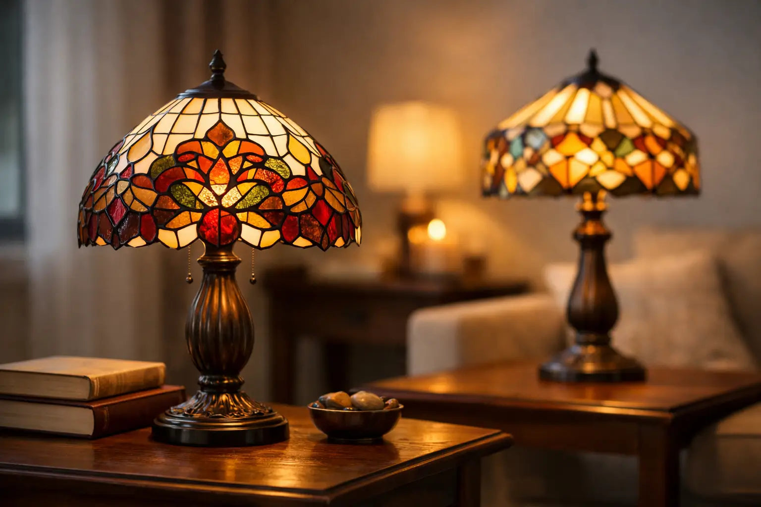 Stained Glass Table Lamps for a Warmer Home