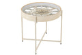 Classic Heritage Clock Coffee Table – Ivory & Antique Gold