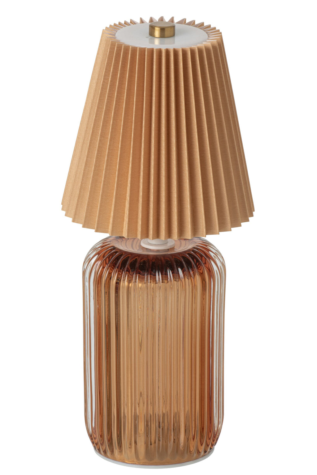 Classic Heritage Mustard Yellow Glass Table Lamp – alternative view