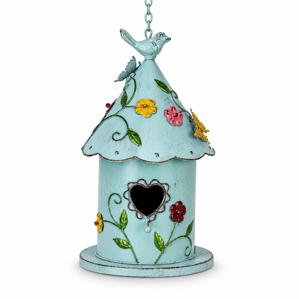 Cottage Floral Birdhouse