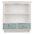 Farmhouse White Wooden Wall Shelf