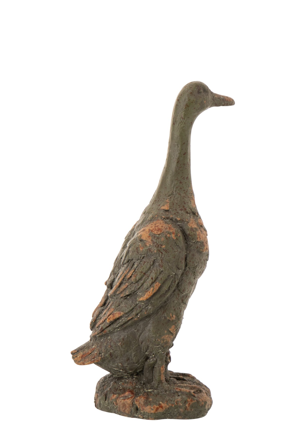 Château Antique Green Garden Duck Statue – alternative view
