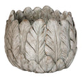 Feather Grey Stone Planter