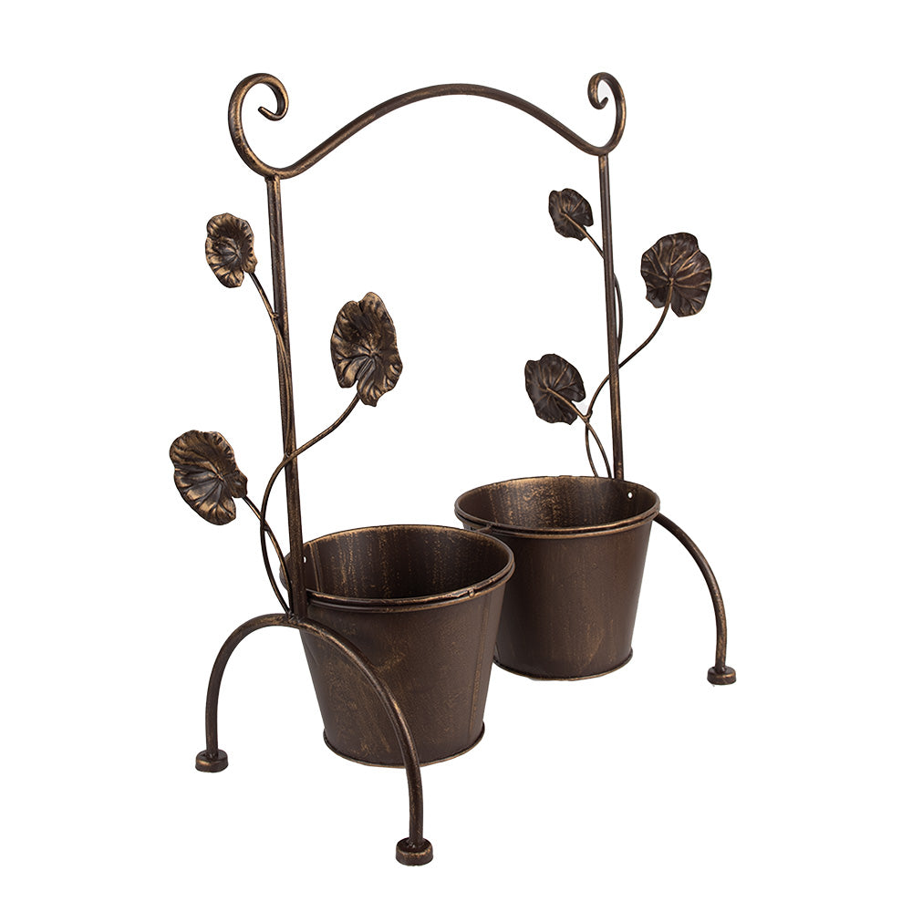 Vintage Botanical Iron Plant Stand