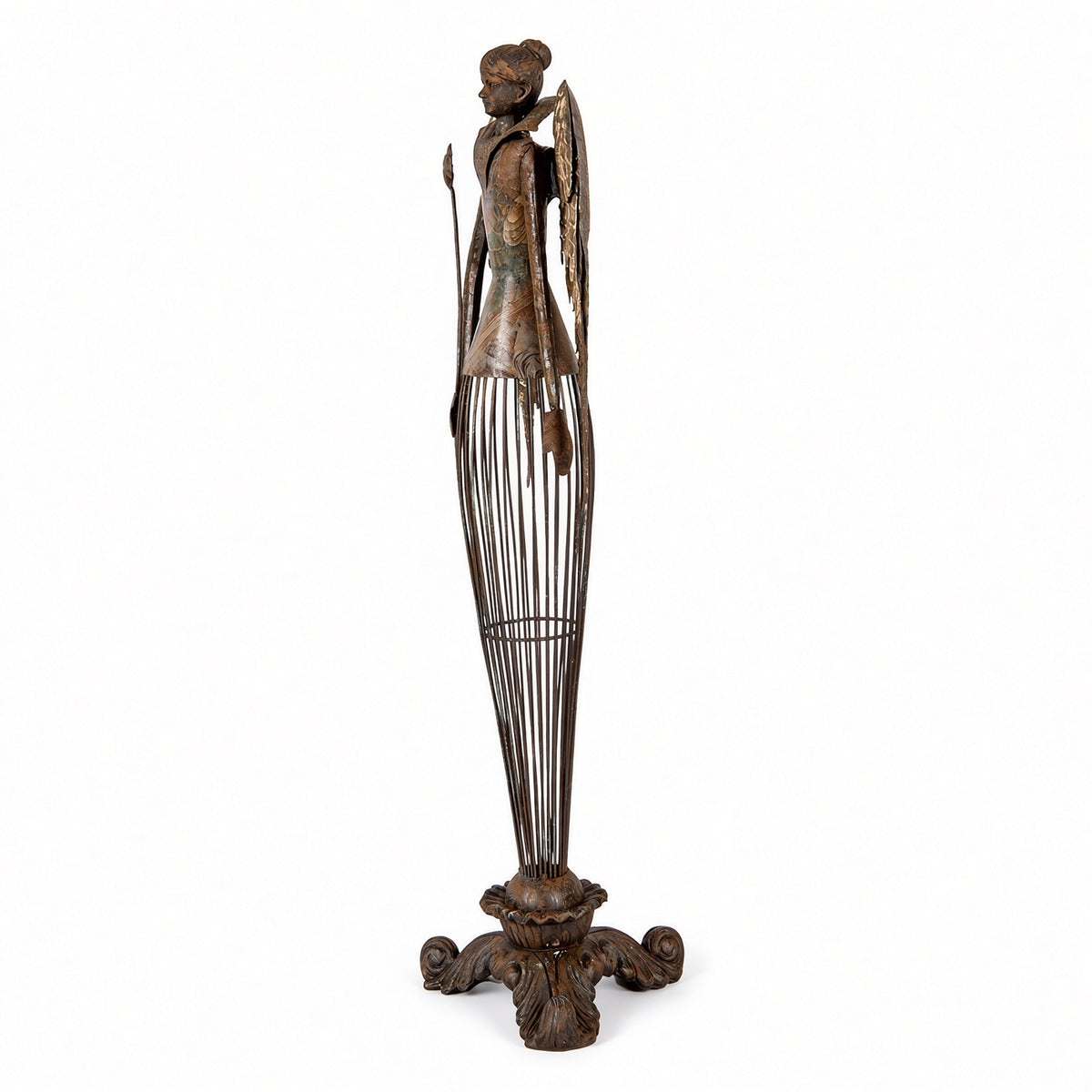 Antique Angel Metal Figurine