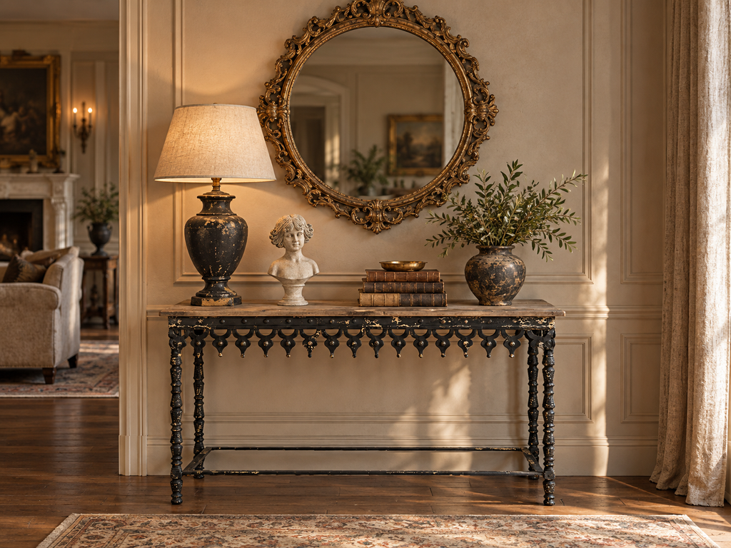 Classic Heritage Manor Console Table – detail view 2