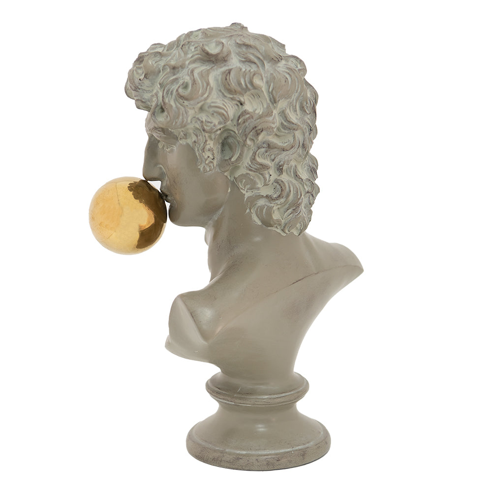 Classic David Bust – Antique Grey – alternative view