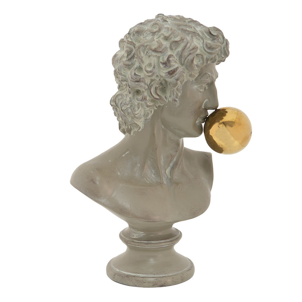 Classic David Bust – Antique Grey – detail view 3