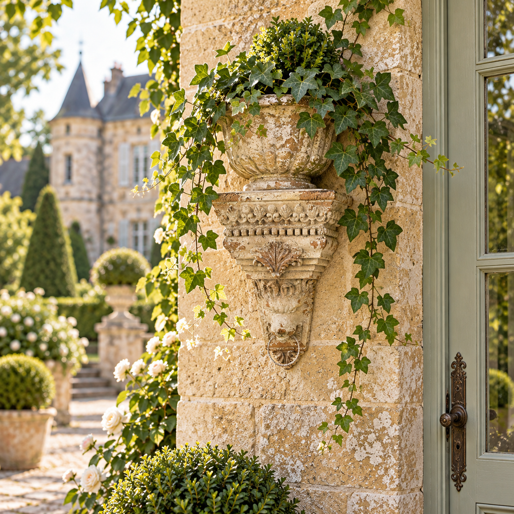 Château Lion Corbel Wall Ornament – detail view 2