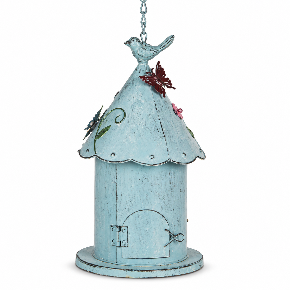 Cottage Floral Birdhouse – alternative view