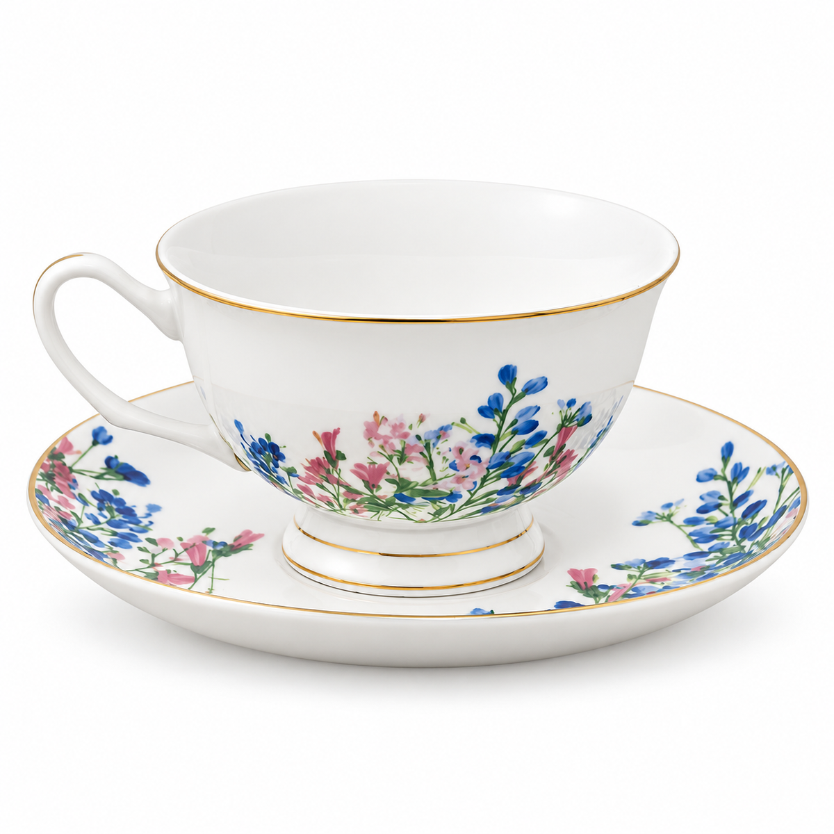 Floral Porcelain Cup and Saucer 250 ml – detail view 2
