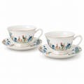 Floral Porcelain Cup and Saucer 250 ml (Set of 2)