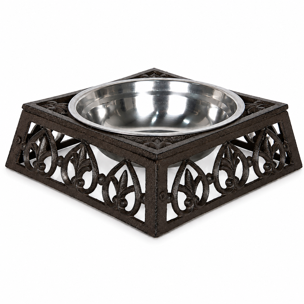 Rustic Dog & Cat Feeding Bowl – alternative view