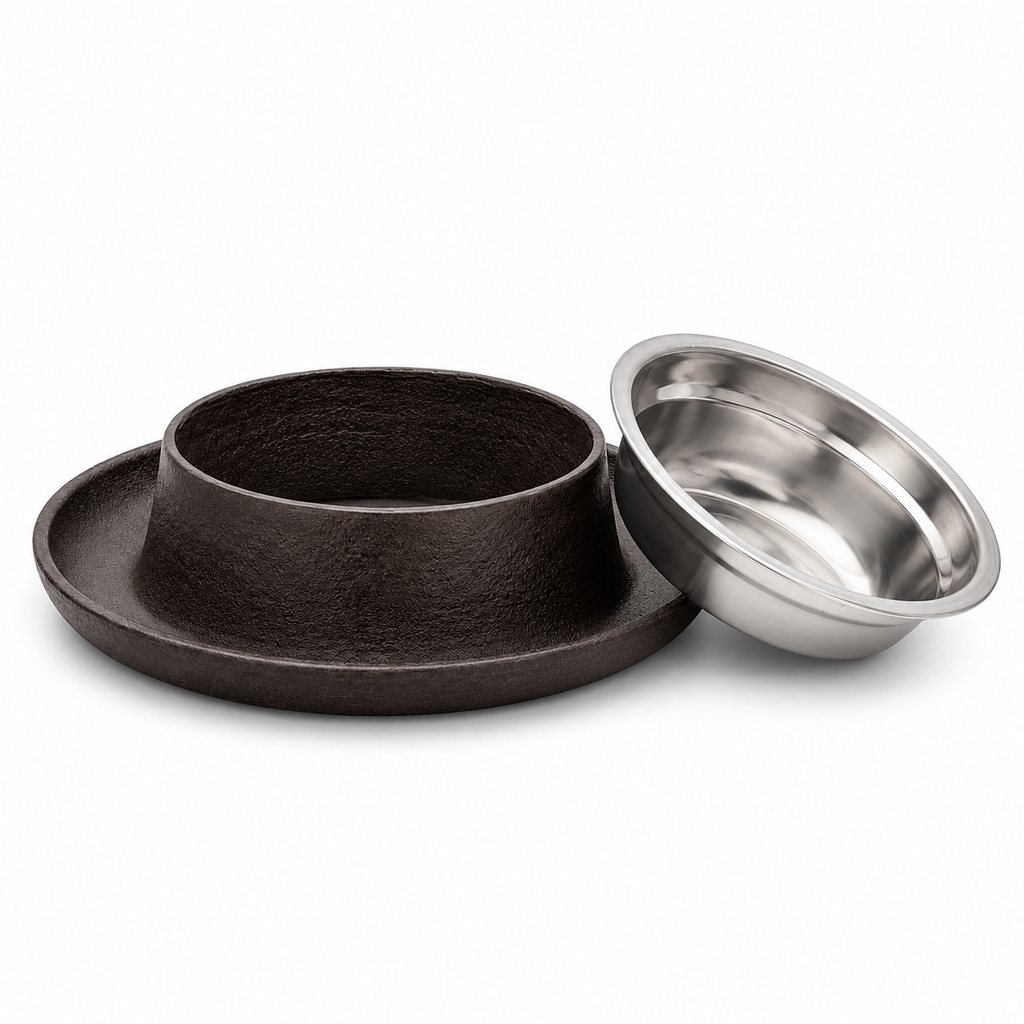Rustic Brown Iron Pet Bowl