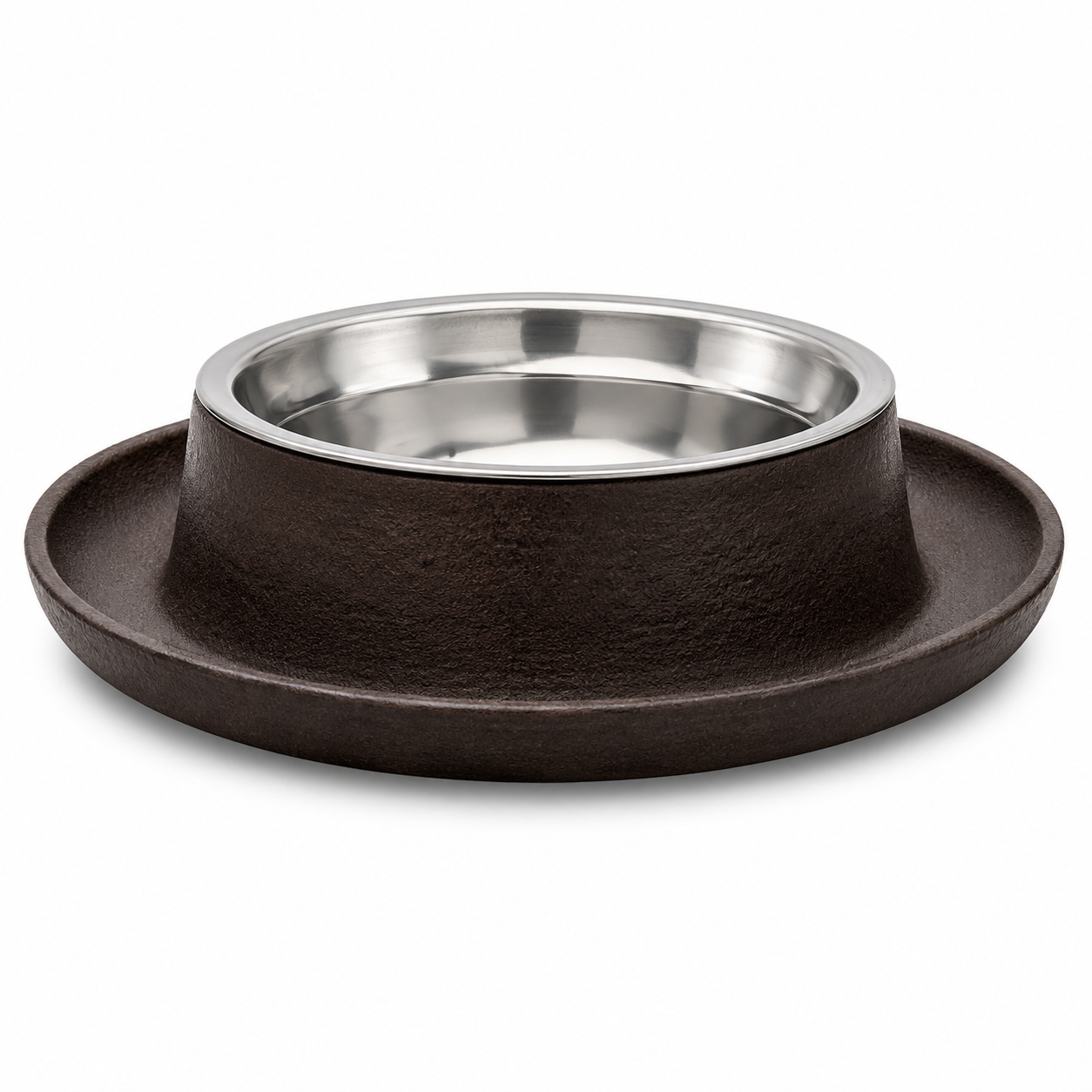 Rustic Brown Iron Pet Bowl