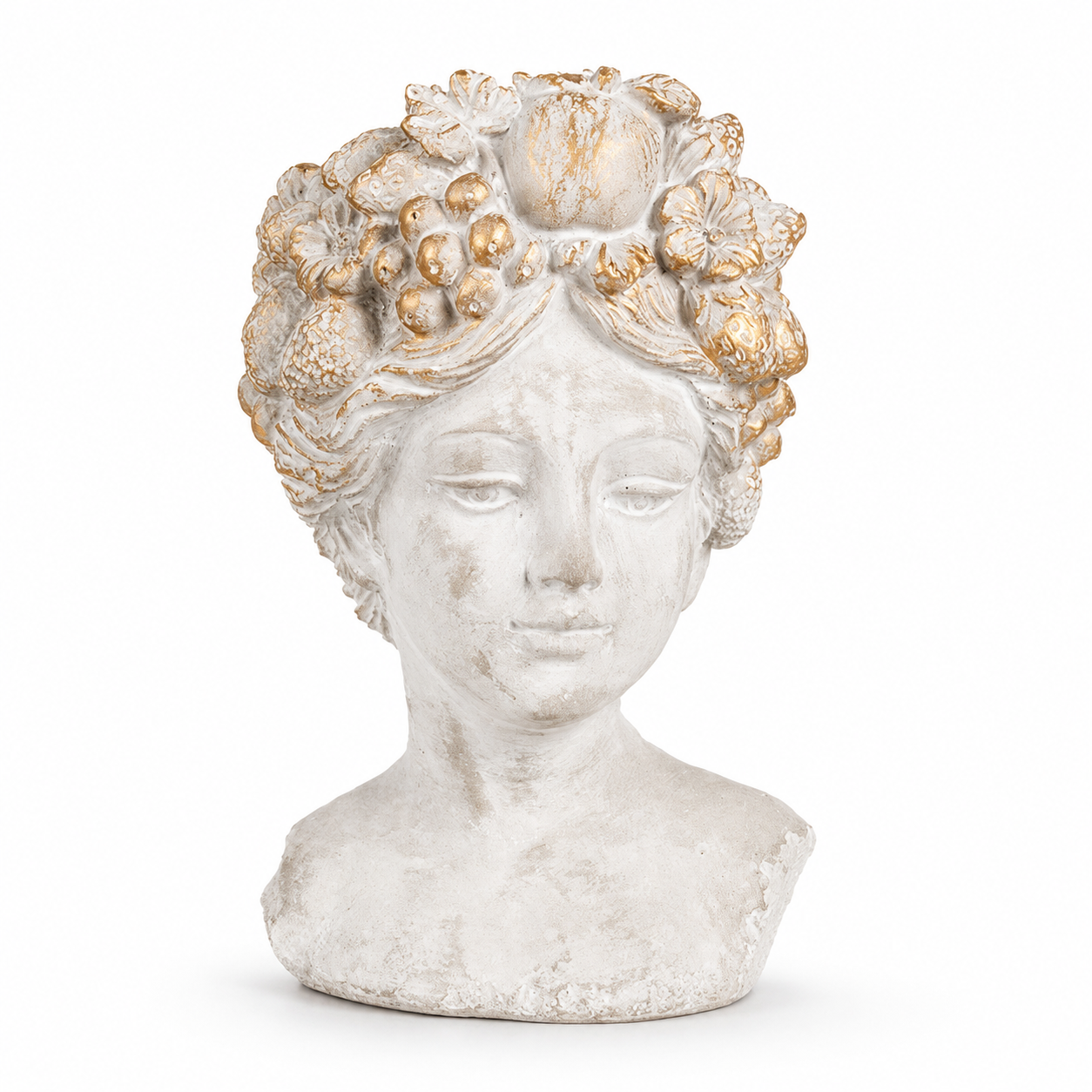 French Country Botanical Woman Plant Pot