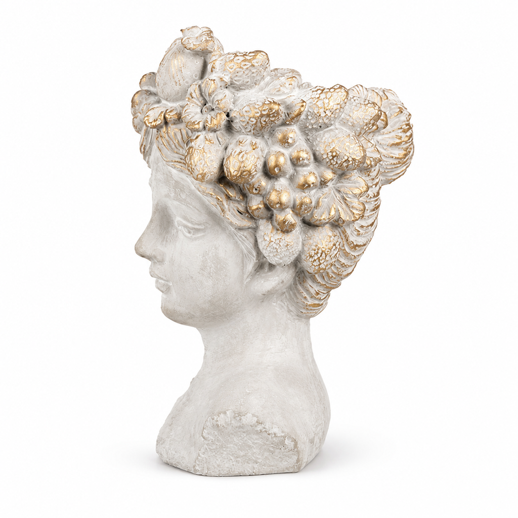 French Country Botanical Woman Plant Pot
