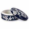 Blue Floral Ceramic Jewellery Box