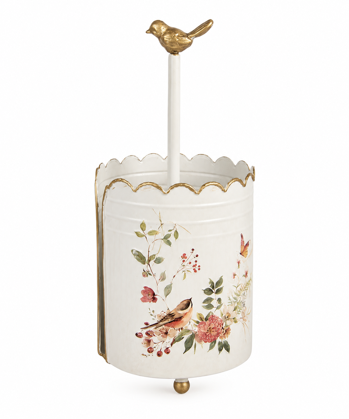 Botanical Bird Kitchen Roll Holder – alternative view