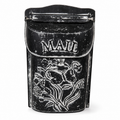 Floral Wall-Mounted Mailbox, Black & White Metal