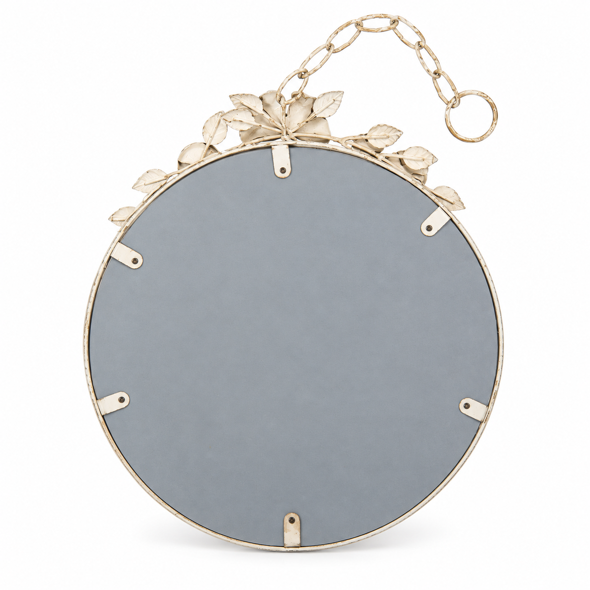 French Botanical Gilded Floral Wall Mirror – detail view 2