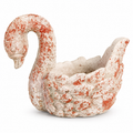 Grey Stone Swan Planter/Flower Pot