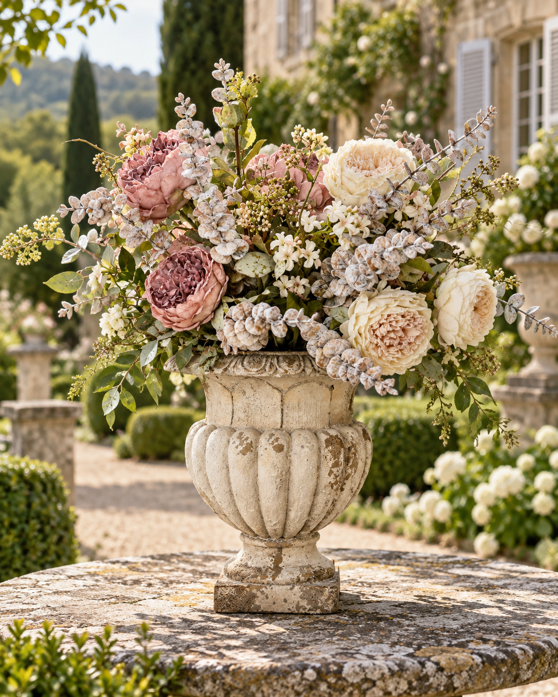 Château Flower Pot – Aged Beige – detail view 2