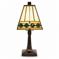 Vintage Tiffany-Style Stained Glass Table Lamp