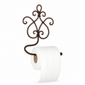 Compact Brown Iron Toilet Paper Holder