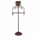 Iron Heart Toilet Paper Holder Stand
