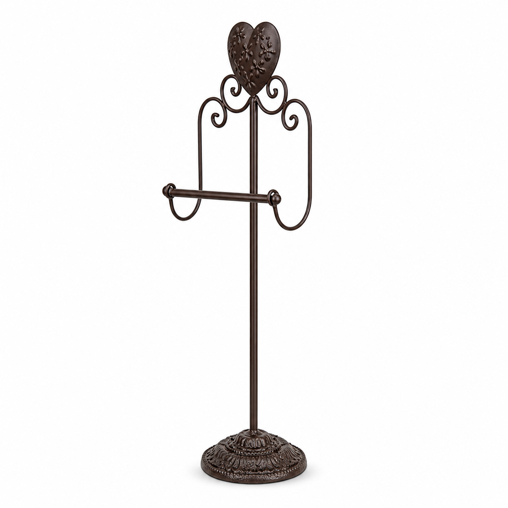 Iron Heart Toilet Paper Holder Stand – alternative view