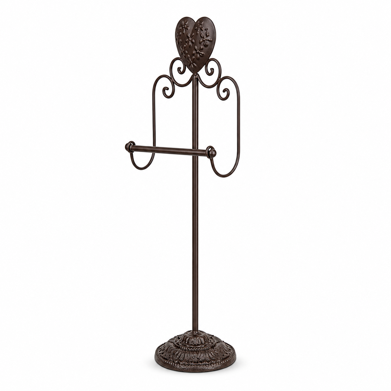 Iron Heart Toilet Paper Holder Stand – alternative view