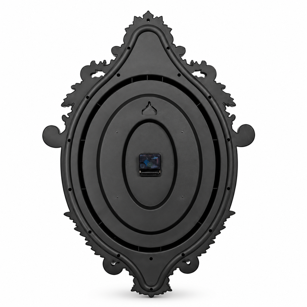 Brocante Silver Wall Clock – alternative view