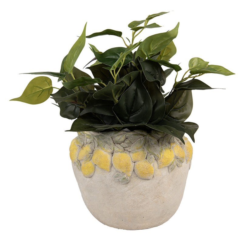 Lemon relief planter detail